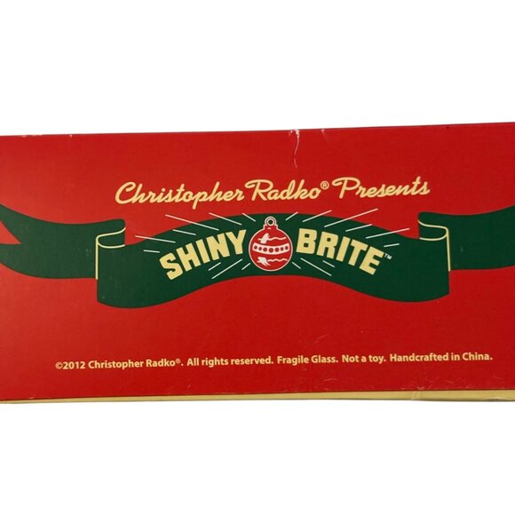 Christopher Radko Shiny Brite Retro Ribbed Glass Ornaments Box Set 36 Multicolor - Picture 10 of 13